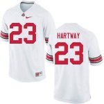 NCAA Ohio State Buckeyes Men's #23 Michael Hartway White Nike Football College Jersey CSC3245ZM